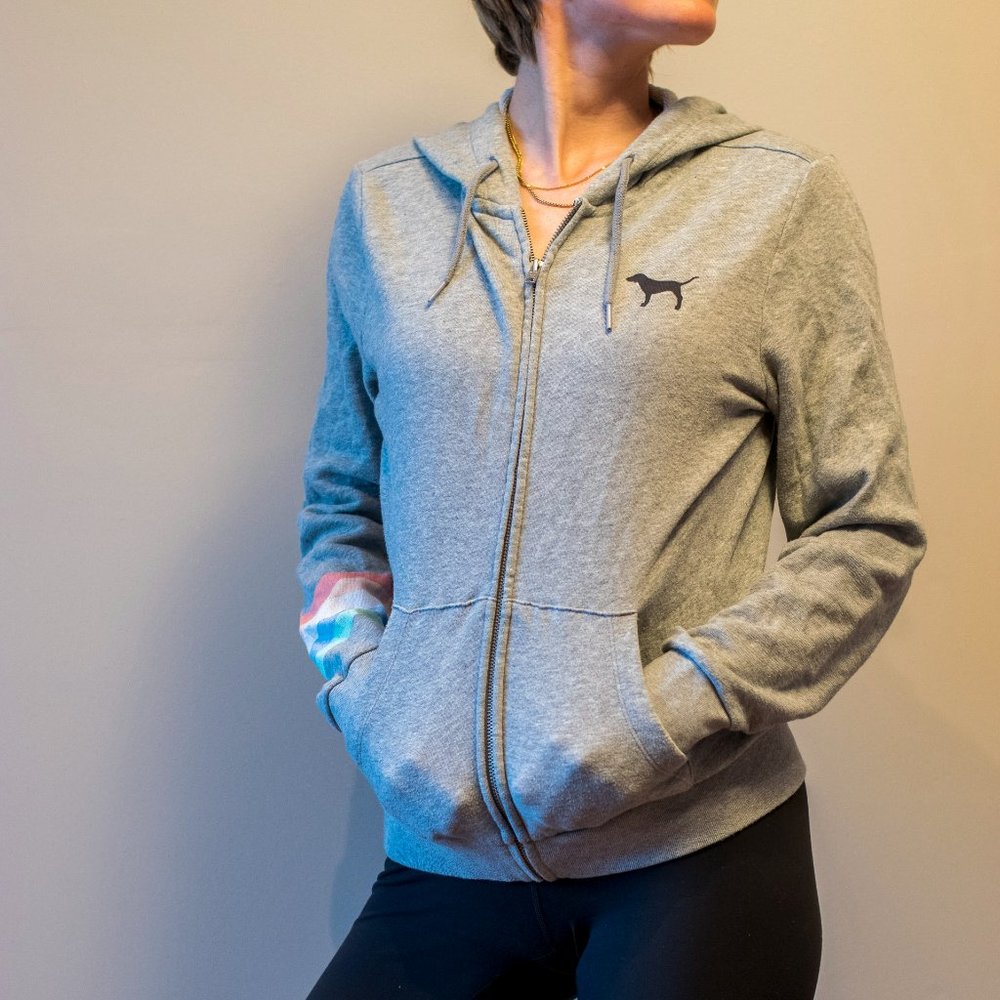 Victoria's Secret PINK Zip-Up Hoodie, Size XS